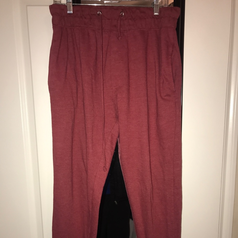 Comfy red sweatpants